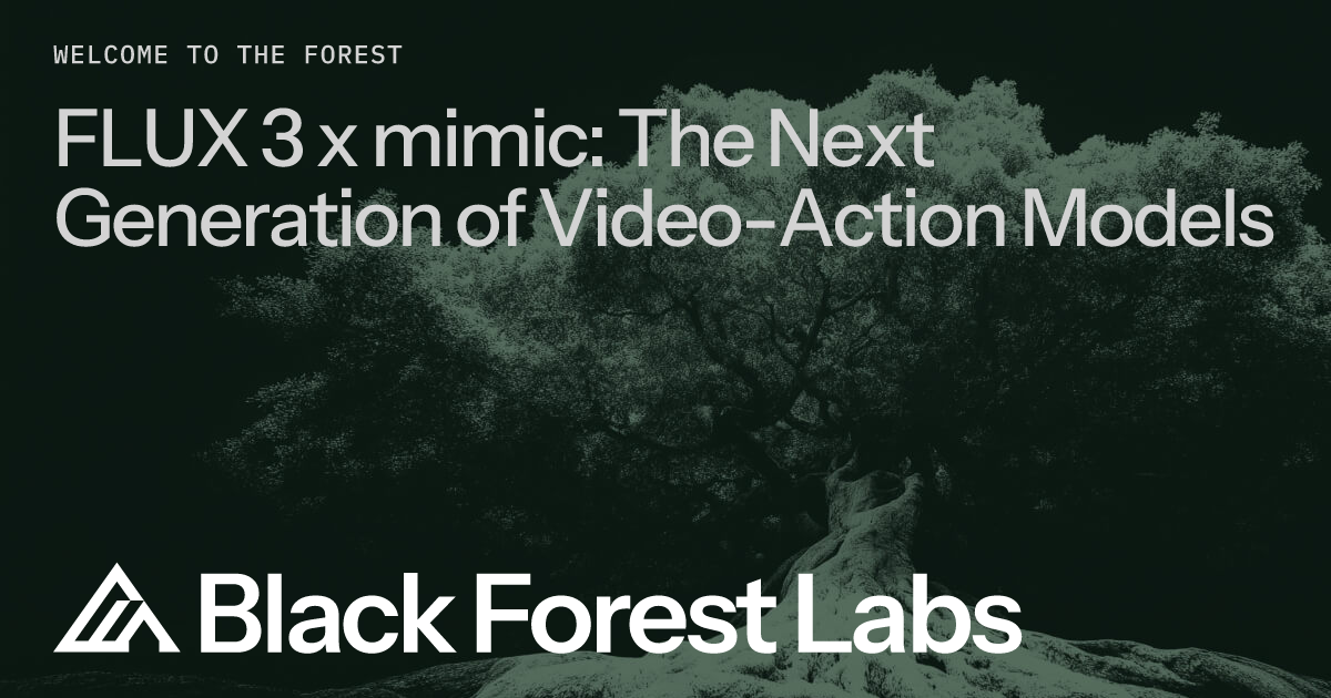 Flux 3 X Mimic: The Next Generation of Video-Action Models 图片 1