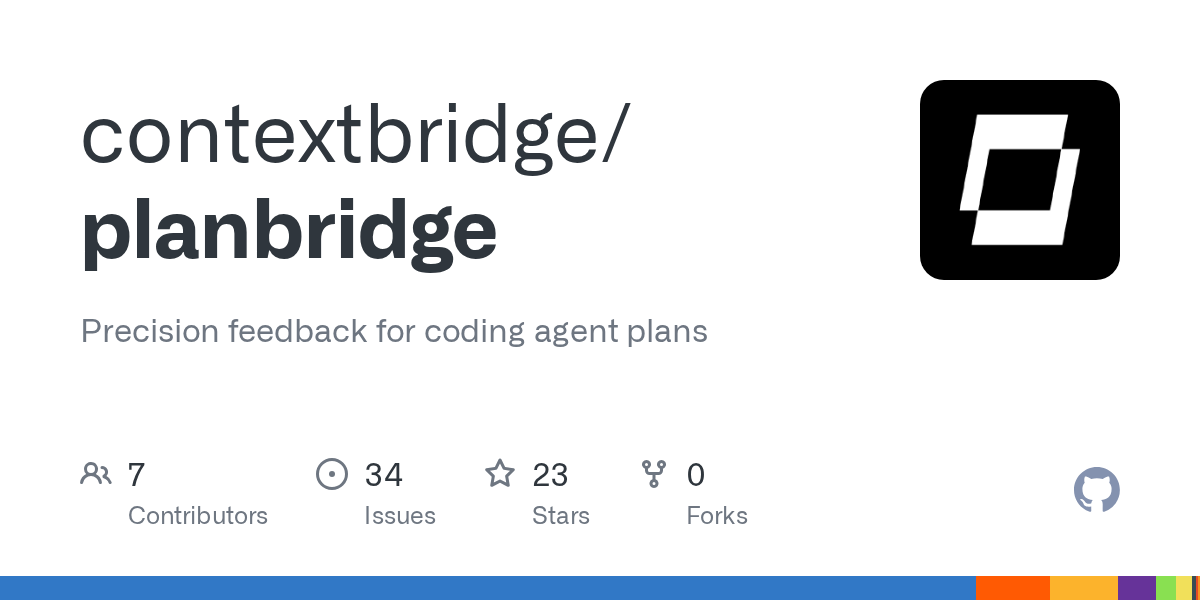 PlanBridge: open-source tool for precise feedback on coding agent plans 图片 1