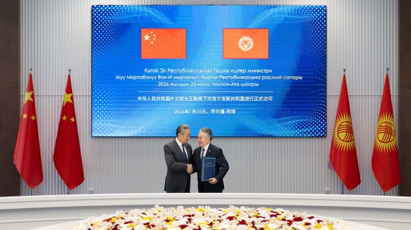 Chinese foreign minister holds talks with Kyrgyz counterpart 图片 1