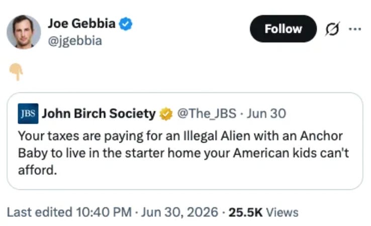 Trump's Chief Design Officer Just Boosted the John Birch Society 图片 1