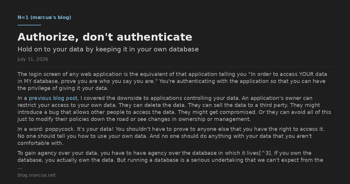 Authorize, don't authenticate 图片 1