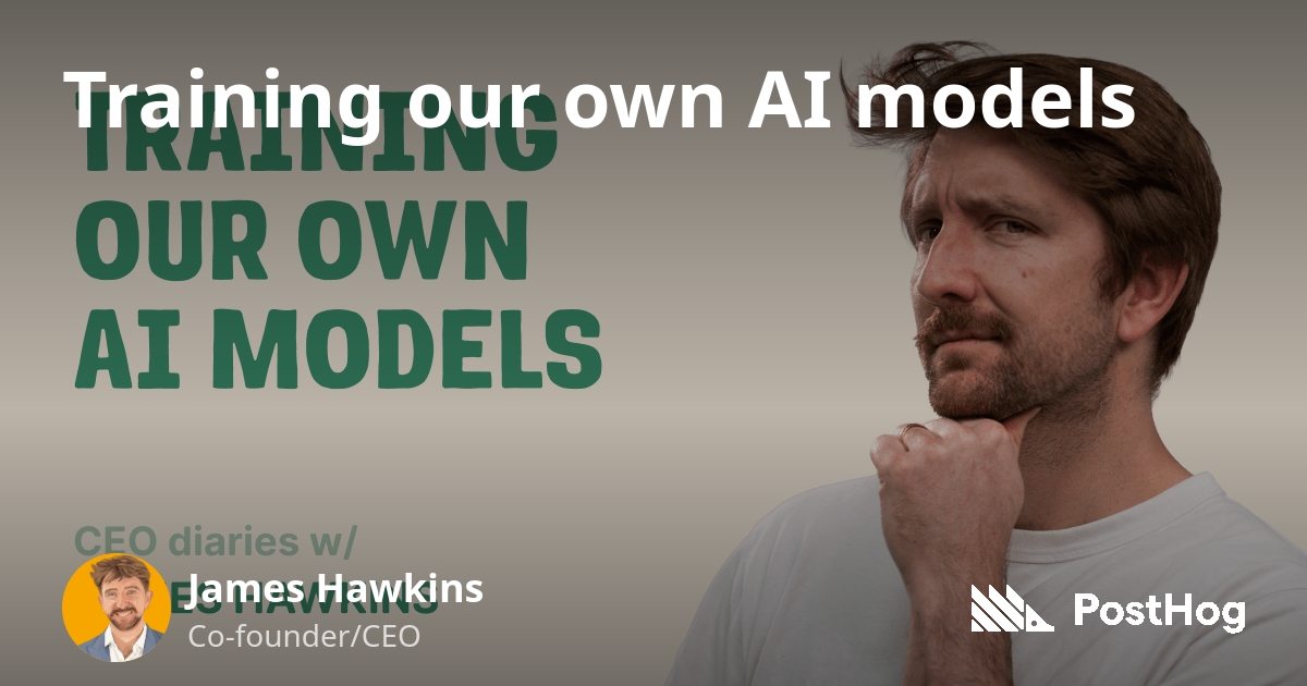 PostHog will train AI models with your data (opt-in by default) 图片 1