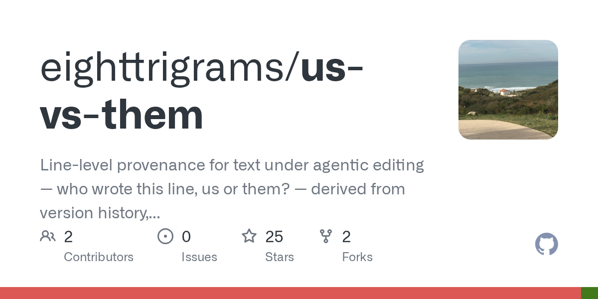 Human vs. AI – Diff-based line-level provenance for text under agentic editing 图片 1