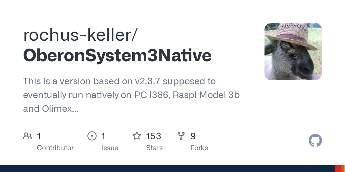 Oberon System 3 runs natively on Raspberry Pi 3 (with ready SD card) 图片 1