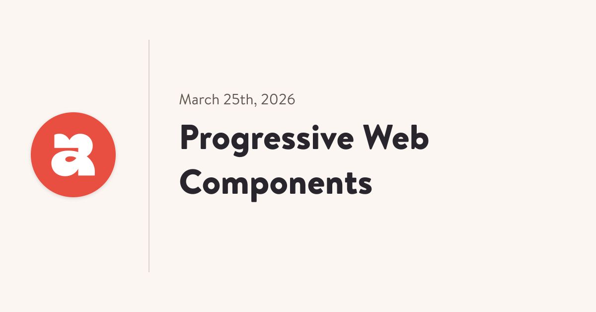 Progressive Web Components 图片 1