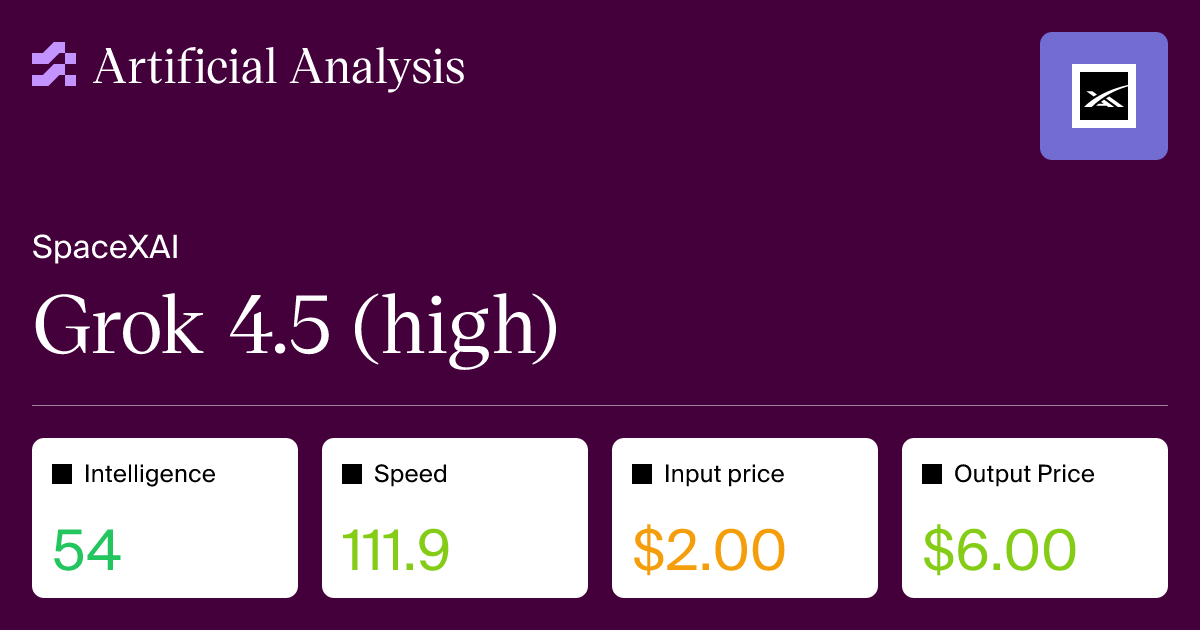 Grok 4.5 Benchmark Results 图片 1