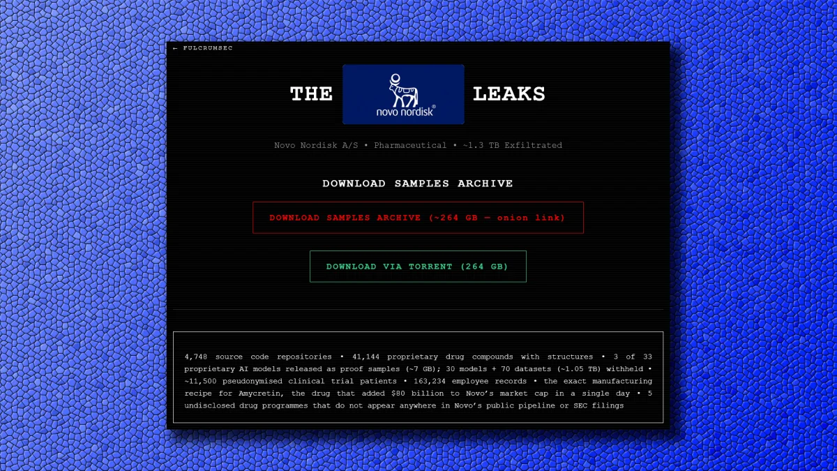 Data Leak at Ozempic Manufacturer Novo Nordisk 图片 1