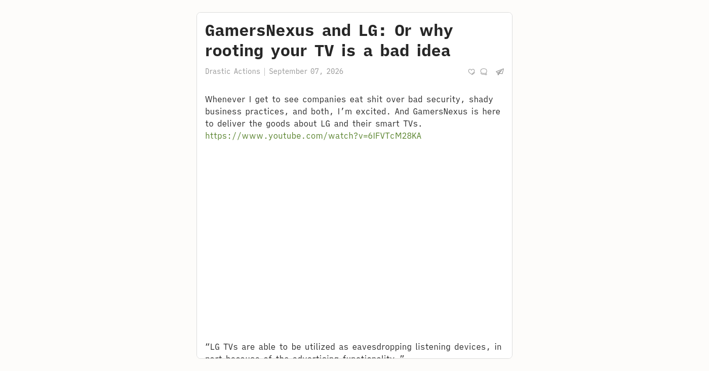 GamersNexus与LG电视：为什么给电视刷机是个坏主意 图片 1
