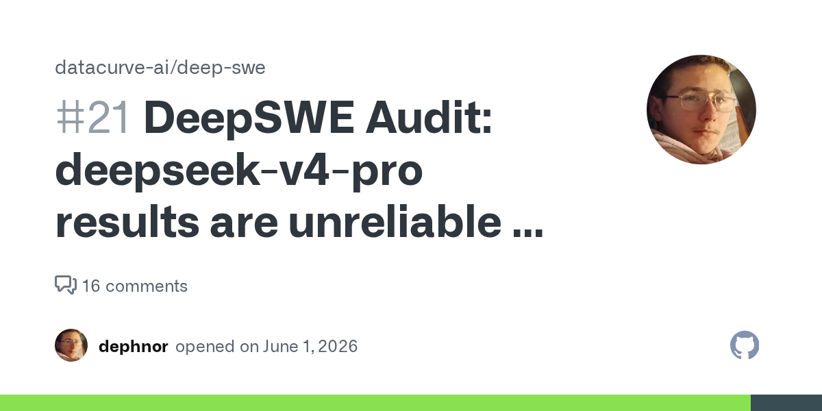 DeepSWE Audit: DeepSeek-v4-pro results are unreliable 图片 1