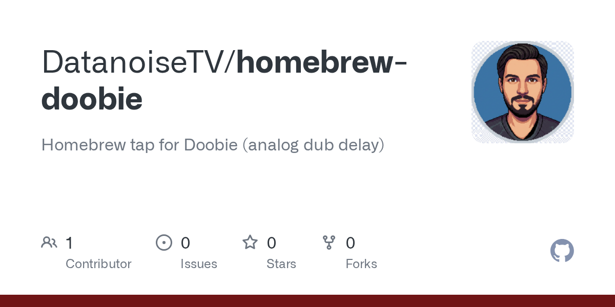 DatanoiseTV pushed homebrew-doobie 图片 1
