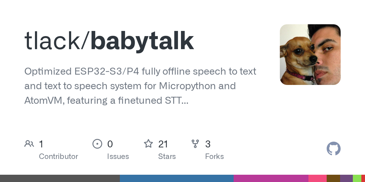 Babytalk：在 ESP32 上离线语音转文本和文本转语音 图片 1
