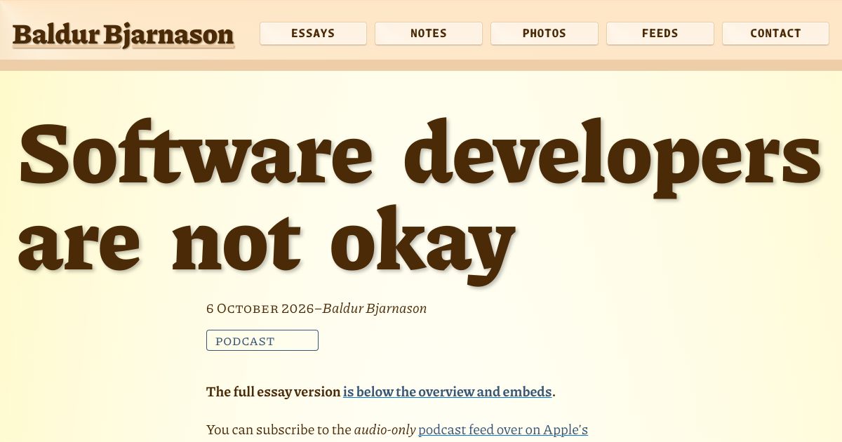 Software developers are not okay 图片 1