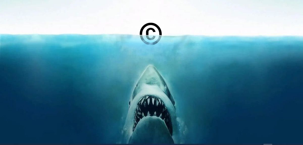The JAWS shark is public domain 图片 1