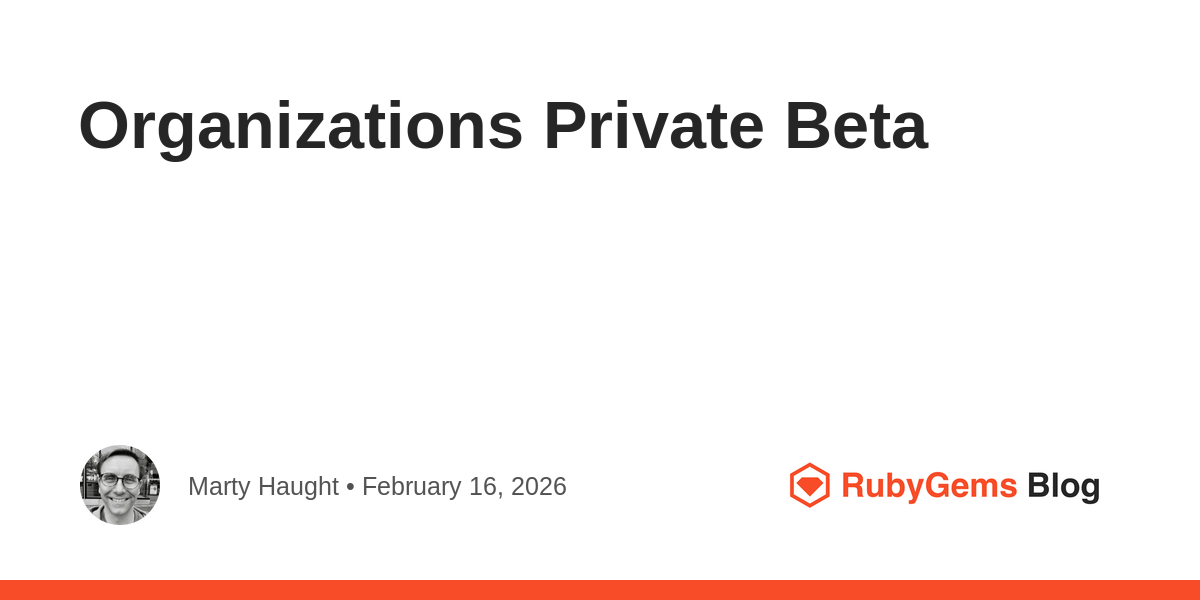 Organizations Private Beta 图片 1