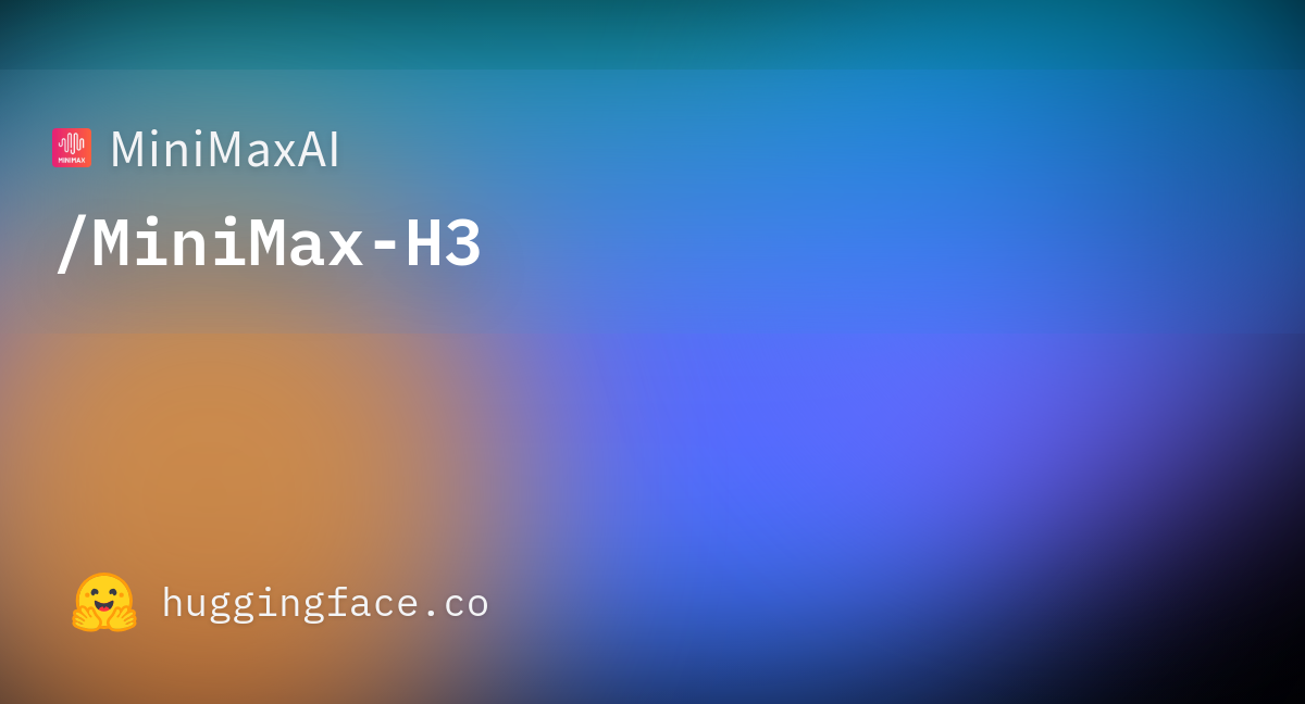 MiniMax-H3 weights are up 图片 1