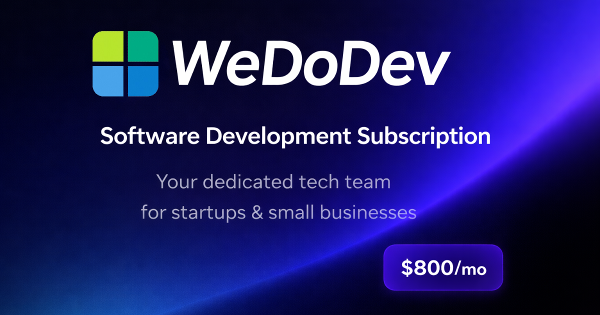 WeDoDev – SaaS development subscription for startups 图片 1