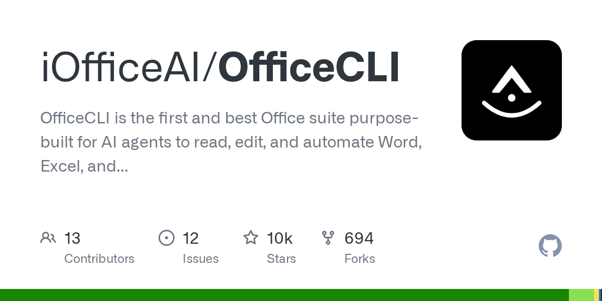 iOfficeAI/OfficeCLI 图片 1