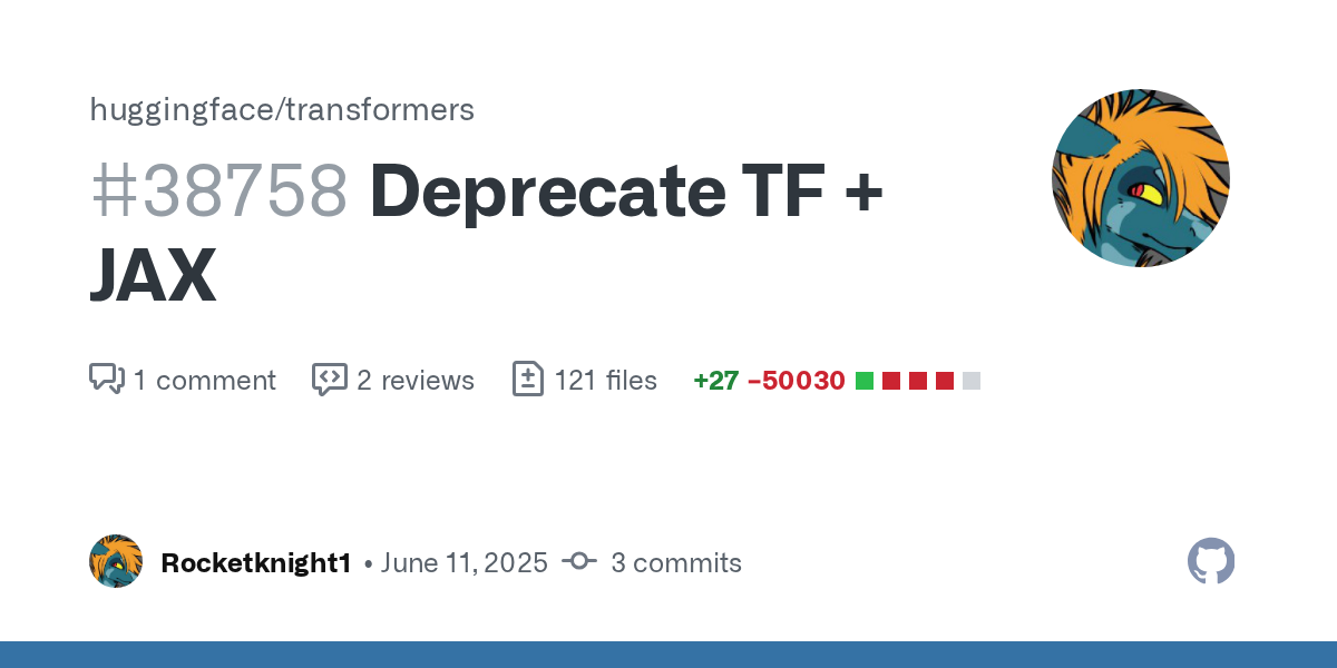 Deprecate TF + JAX 图片 1