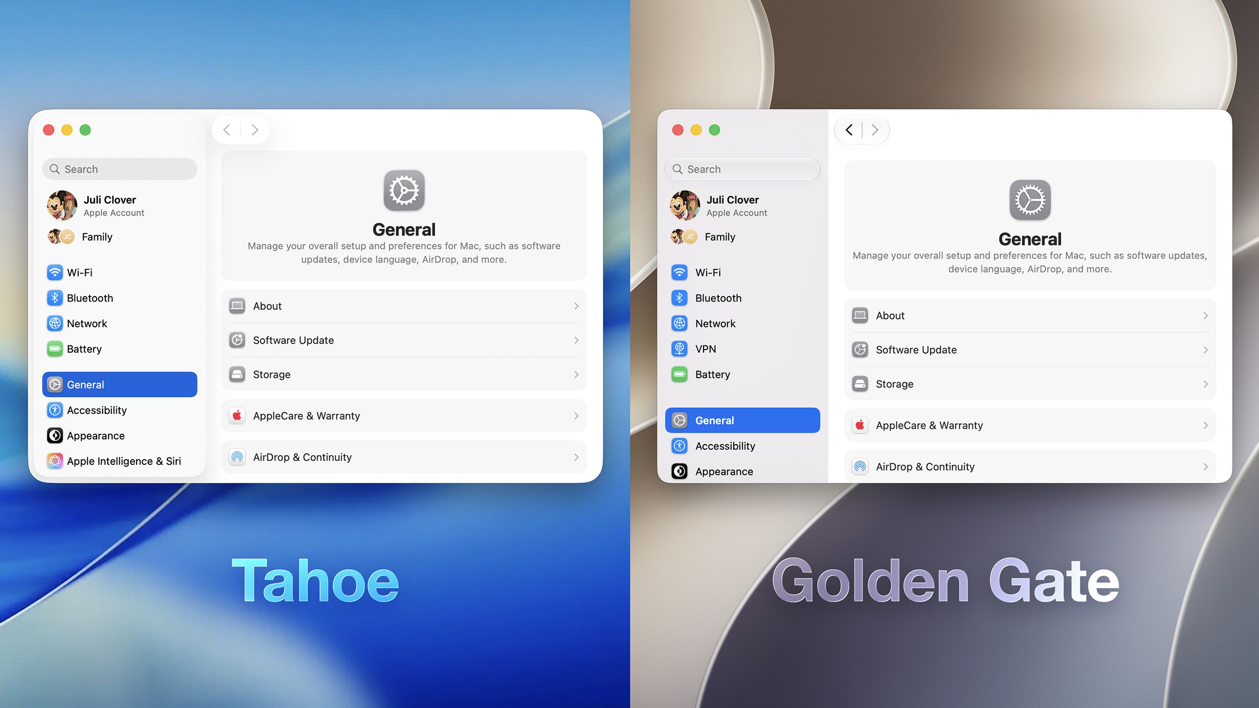 All the Liquid Glass Changes in macOS Golden Gate 图片 1
