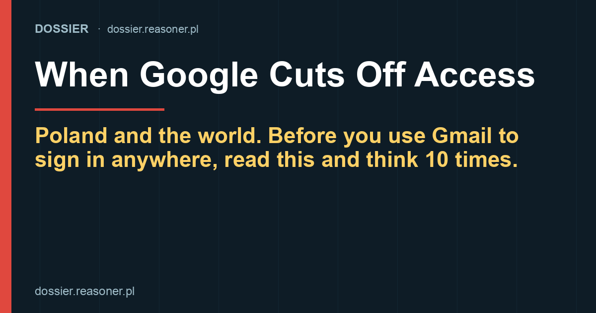 当 Google 切断访问：波兰与世界的故事 图片 1
