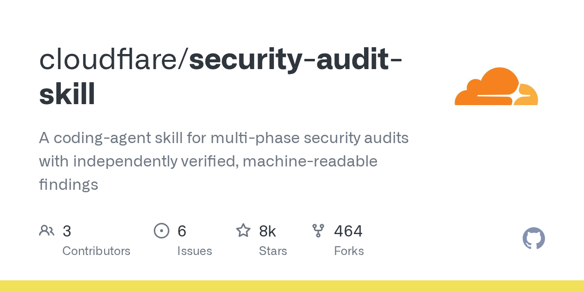 Cloudflare 开源安全审计 Skill：让编码代理变成安全审计员 图片 1