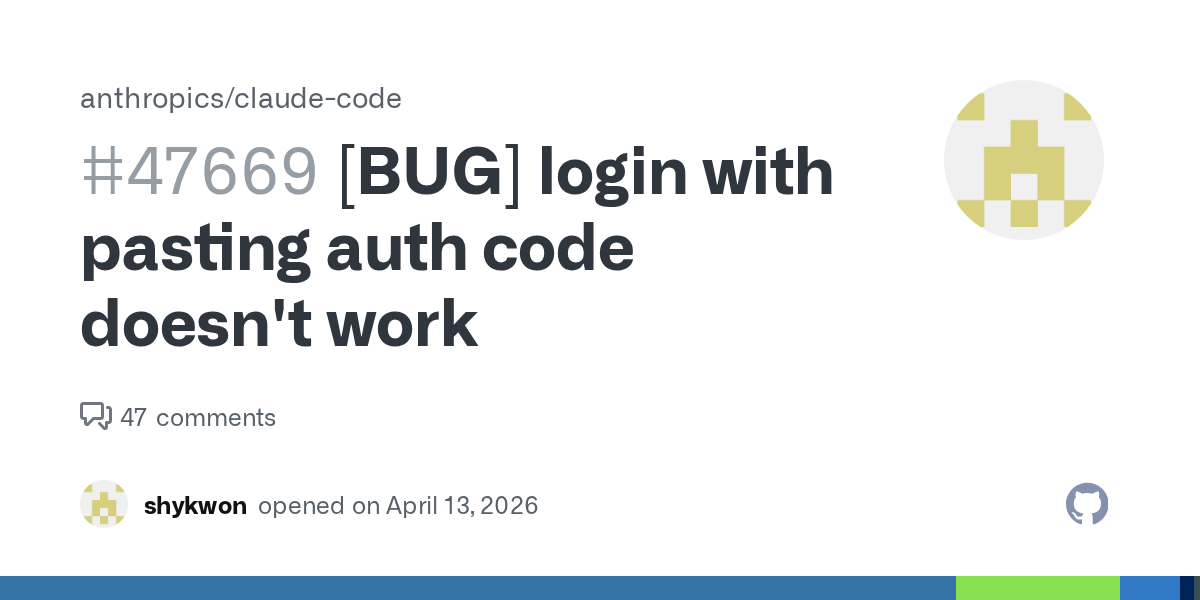 Claude Code's OAuth Flow Broken When Pasting 图片 1