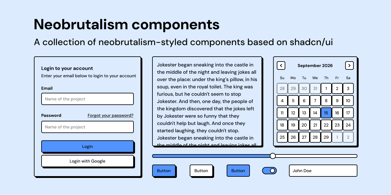 Neobrutalism.dev 新增 Base UI 支持和全新配色主题 图片 1