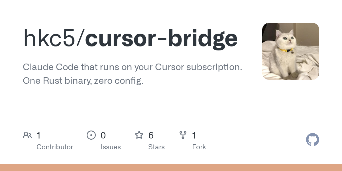 Cursor Bridge – Run Unlimited Claude Code on Your Cursor Subscription 图片 1