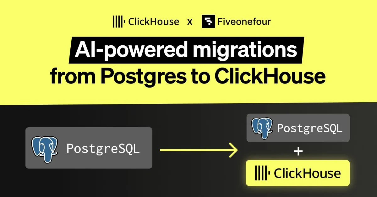 AI-powered migrations from Postgres to ClickHouse 图片 1
