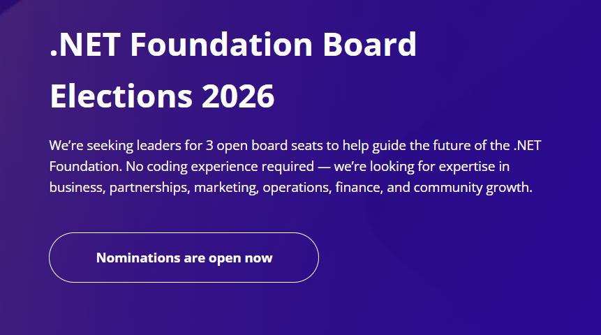 I'm running for the .NET Foundation Board 图片 1
