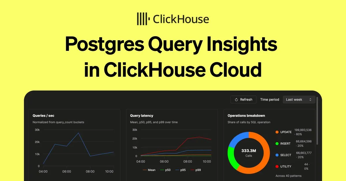 Query Insights for Postgres, Powered by ClickHouse 图片 1