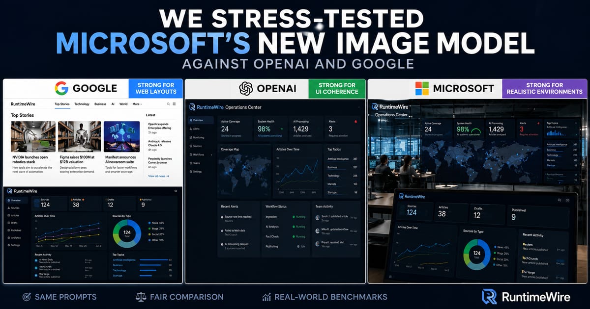 We Stress-Tested Microsoft's New Image Model Against OpenAI and Google 图片 1