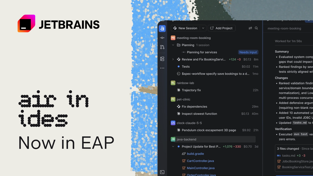 2026.3 版本将于 11 月发布，Air 将作为 JetBrains IDE 的一部分提供 图片 1