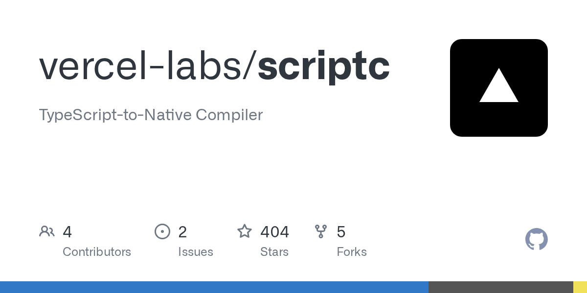 Scriptc by Vercel: TypeScript-to-Native compiler, no JavaScript engine in binary 图片 1