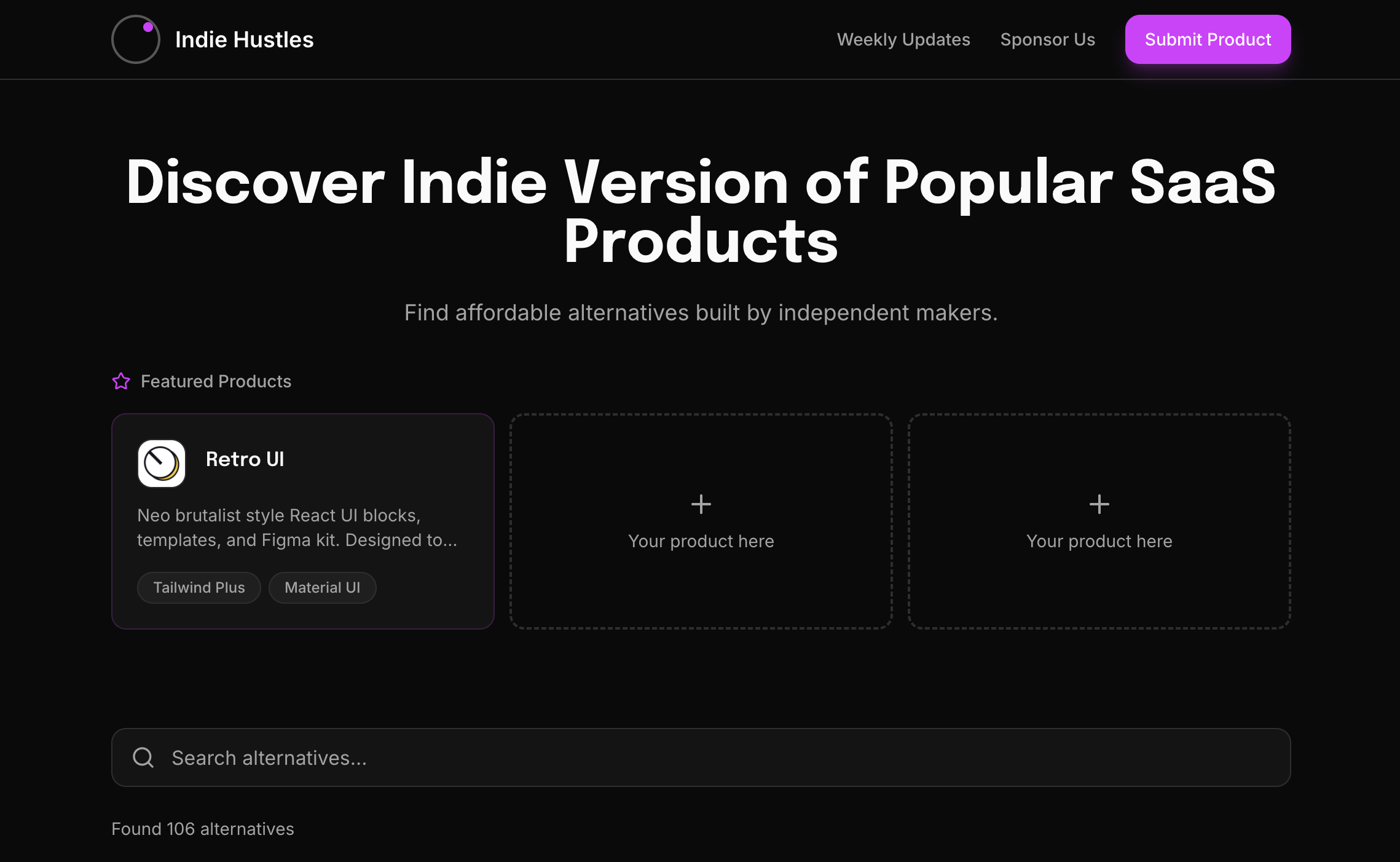 Discover Indie Version of Popular SaaS Products 图片 1