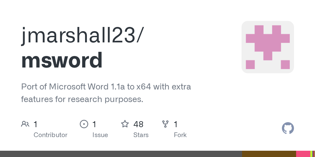 Microsoft Word for Windows 1.1a, Native X64 Port 图片 1