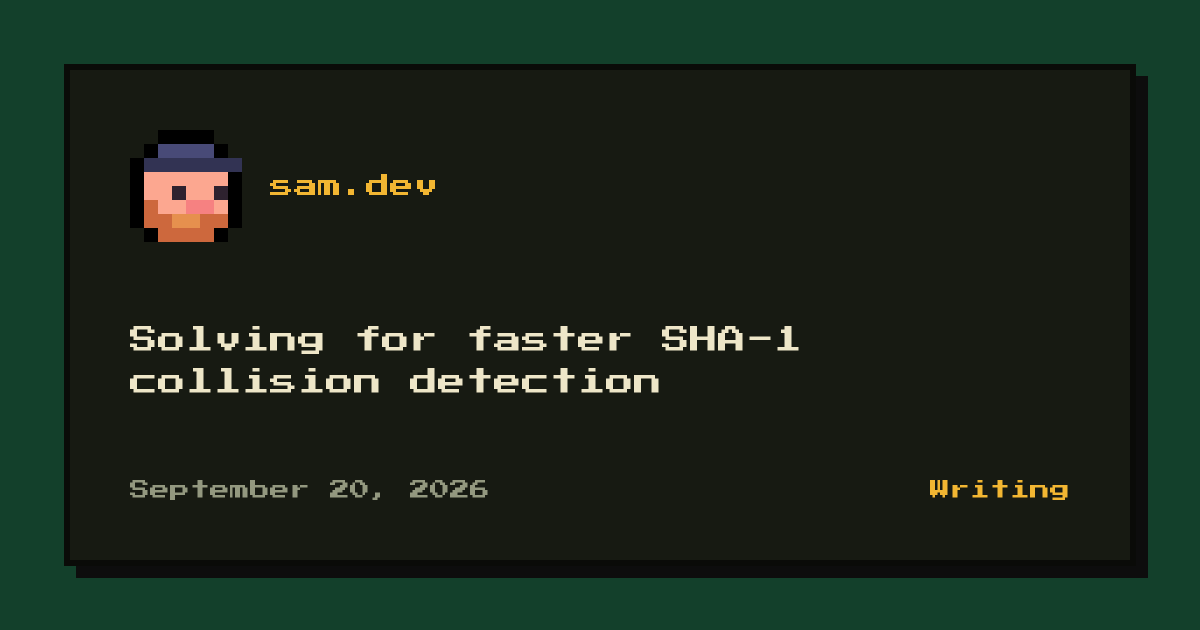 为更快的 SHA-1 碰撞检测求解 图片 1