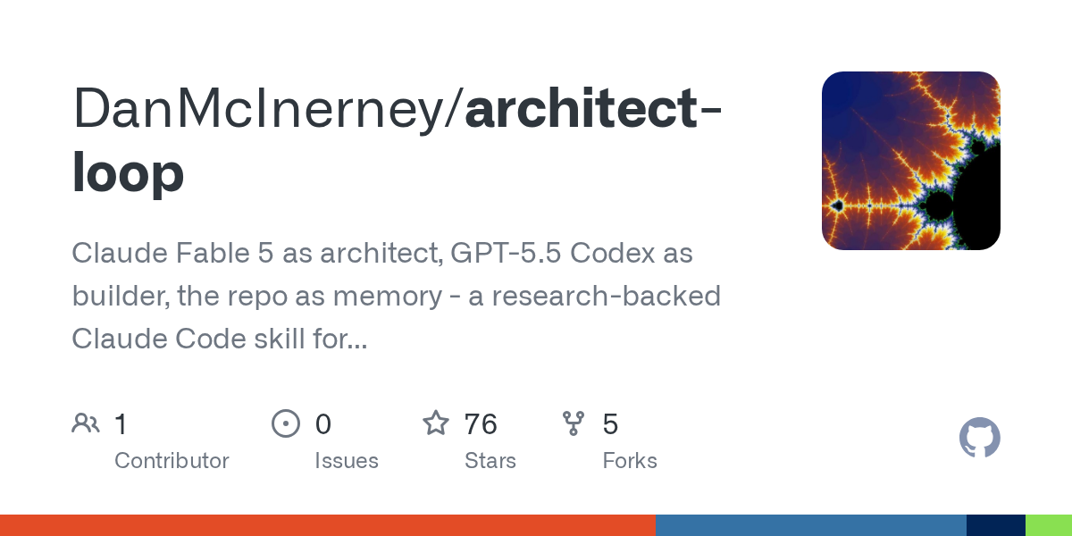 /architect: Reduce Fable tokens by 80%, Fable orchestrates/reviews, Codex builds 图片 1