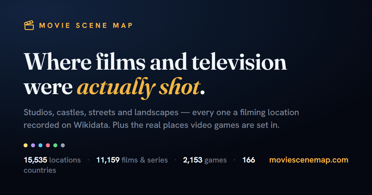 Movie Scene Map：15,535个真实影视拍摄地互动地图 图片 1