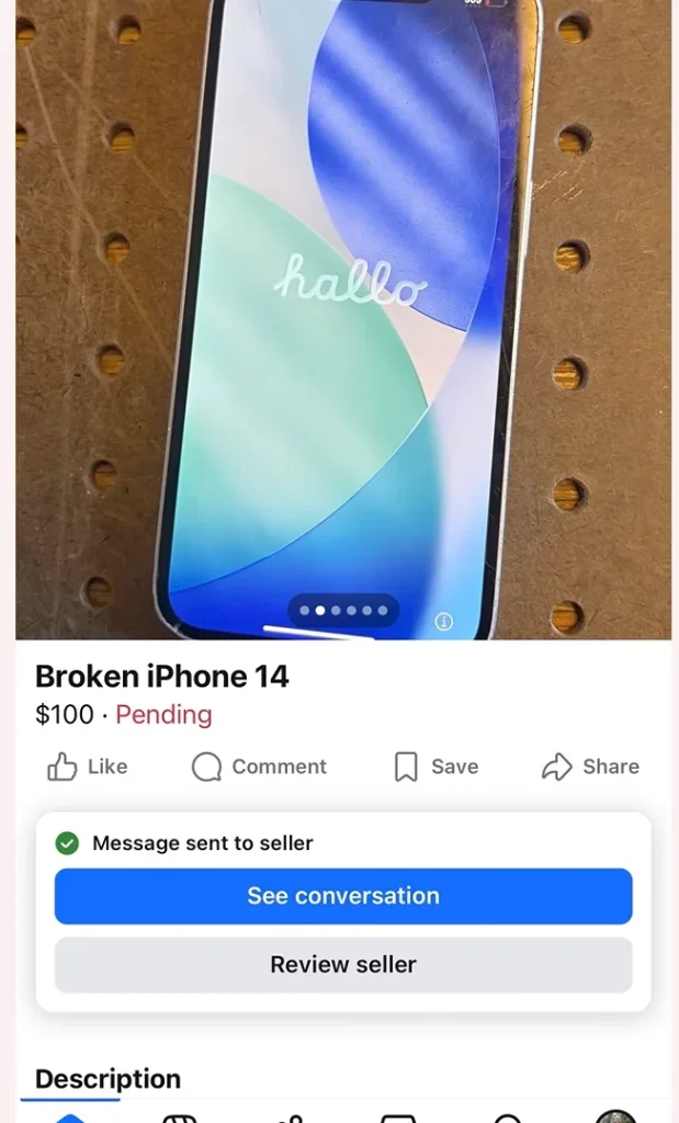 Canada man buys $100 broken iPhone from Facebook Marketplace to see if he can flip it for an easy profit 图片 1