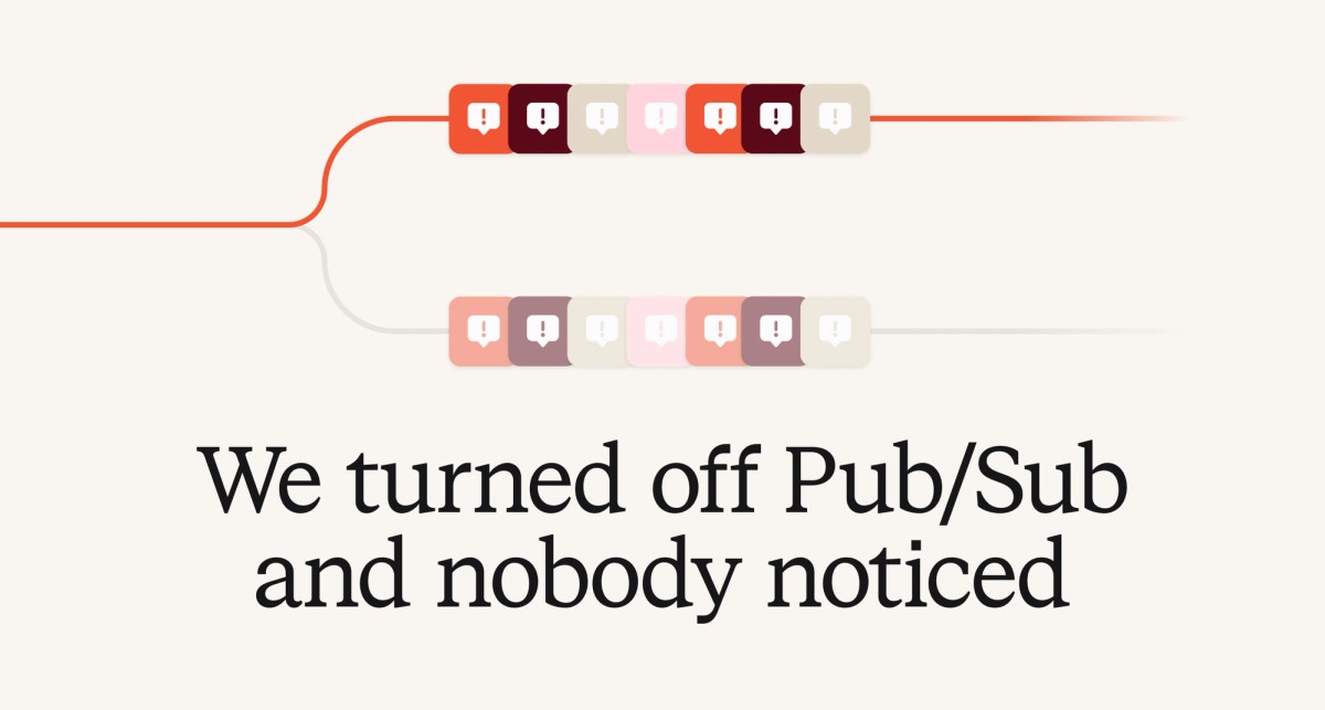 We turned off Pub/Sub and nobody noticed 图片 1