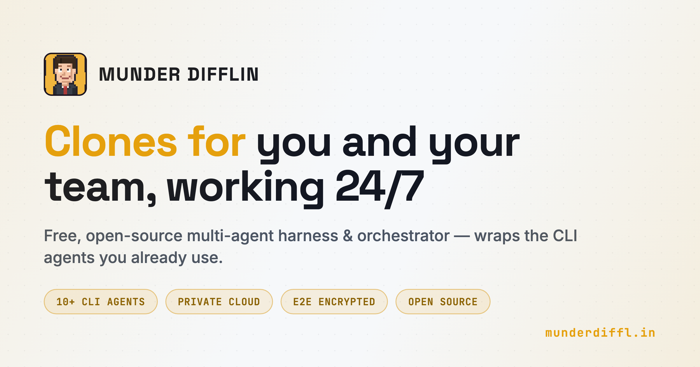 Munder Difflin – Agent harness to run an office of your clones 图片 1