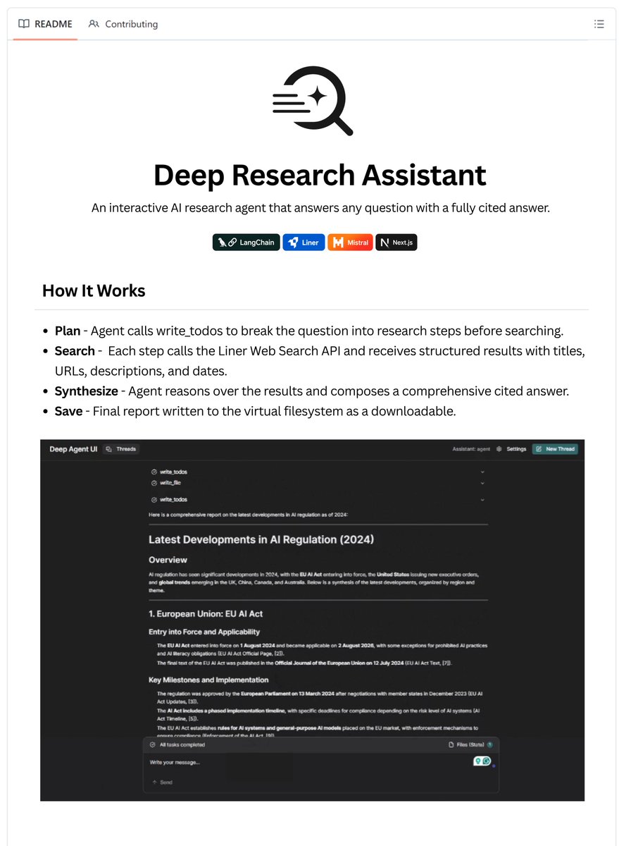 用 LangChain Deep Agents 构建深度研究 Agent,搜索与推理分离 图片 1