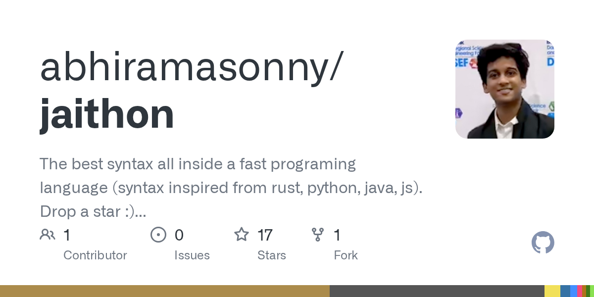 Jaithon 3, a fast programming language with the perfect syntax 图片 1