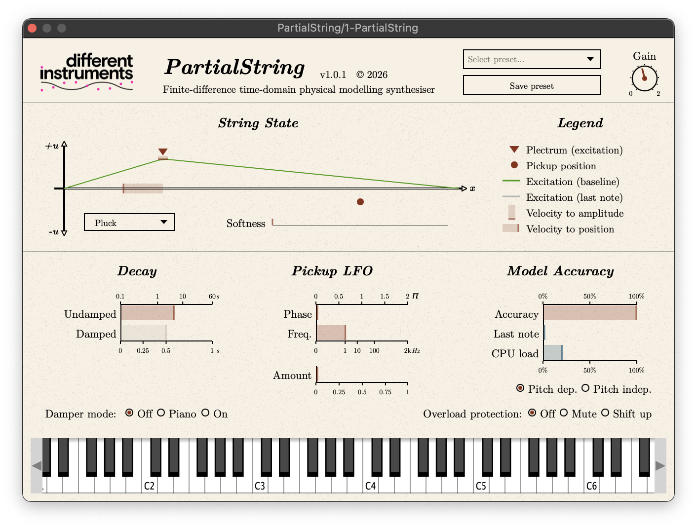 PartialString – A finite-difference time-domain physical modelling synthesiser 图片 1