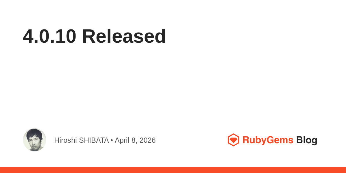 4.0.10 Released 图片 1
