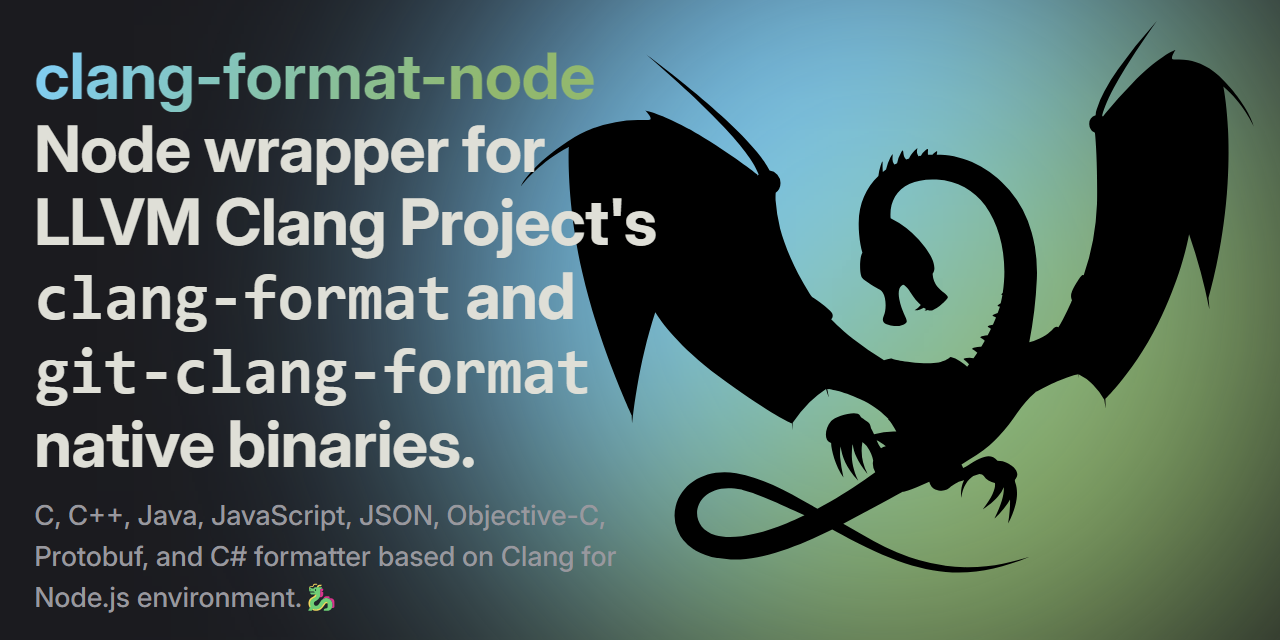 React Native formatting in Node, powered by real Clang-format binaries 图片 1