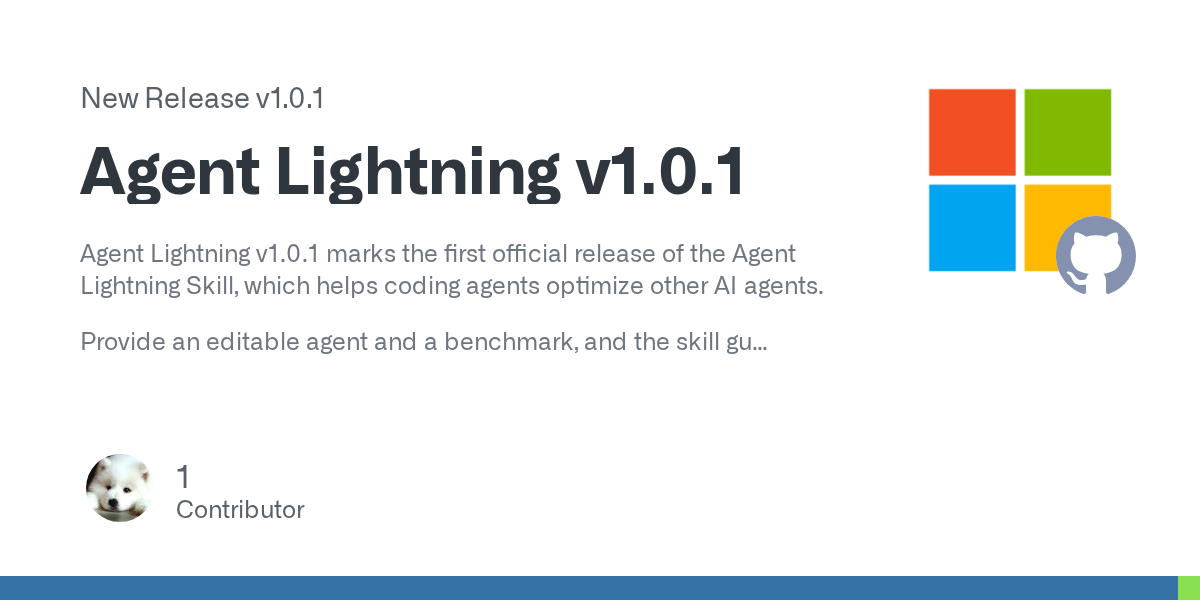 Agent Lightning v1.0.1 正式发布 图片 1