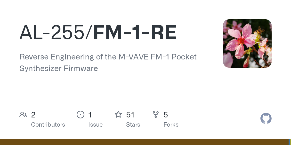 M-VAVE FM-1 口袋合成器固件逆向工程 图片 1