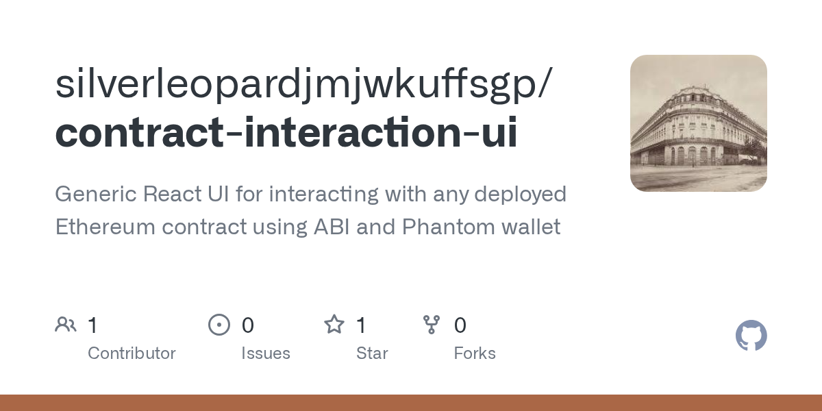 silverleopardjmjwkuffsgp pushed contract-interaction-ui 图片 1